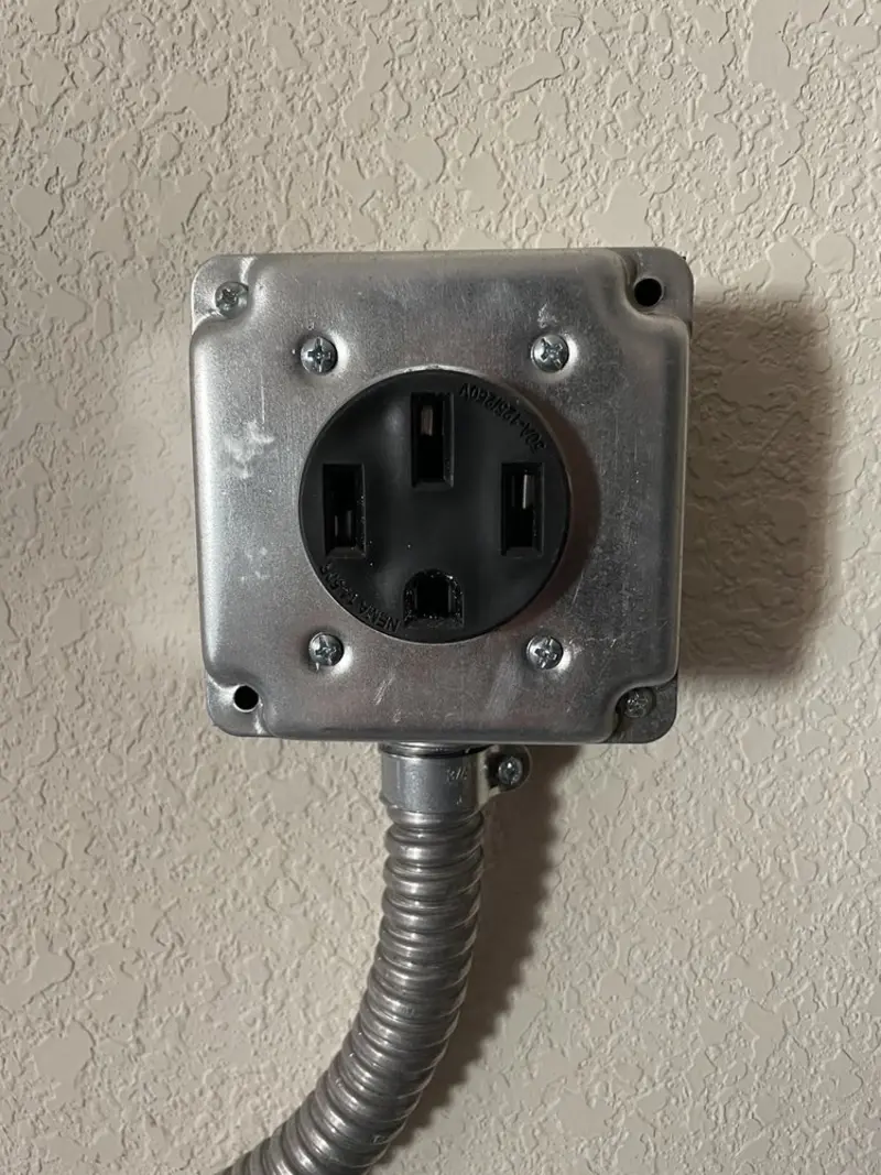 NEMA 14-50 outlet installed for Electrical Panel Upgrade in Mount Vernon